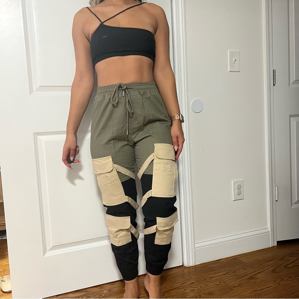 Fashion nova block it out cargo pants